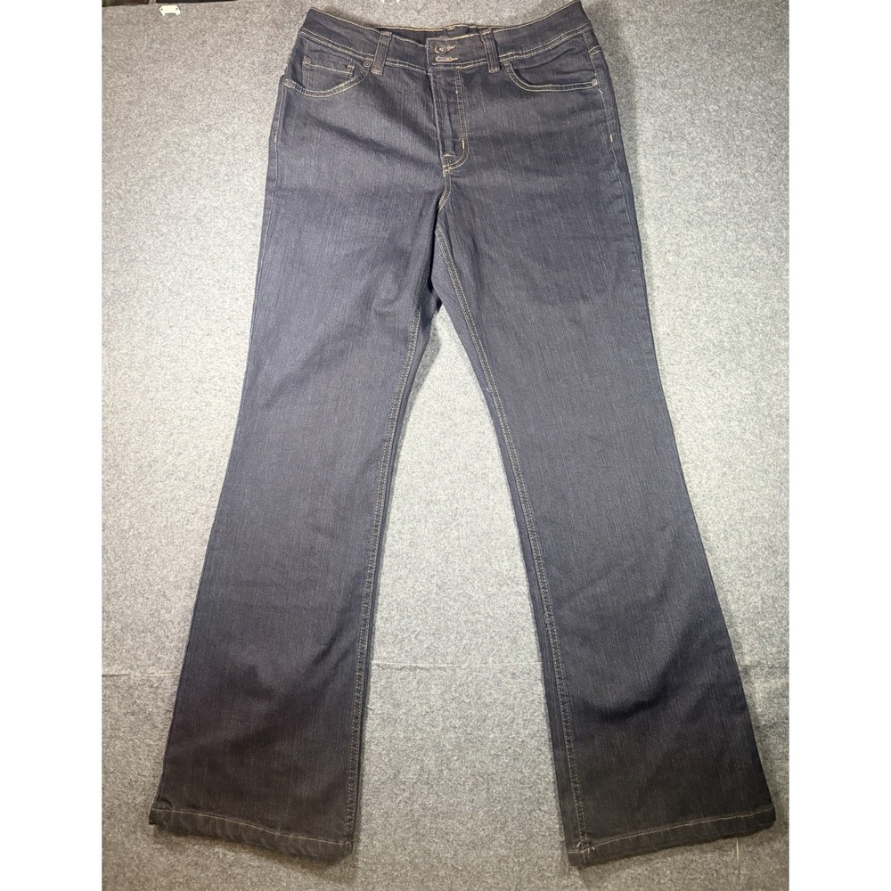Nine West Women's Size 12 Boot Cut Dark Wash Blue Jeans